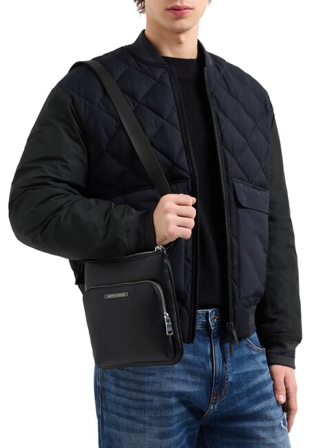 OKINAWA  Bolsa plana negro - Bandoleras Hombre
