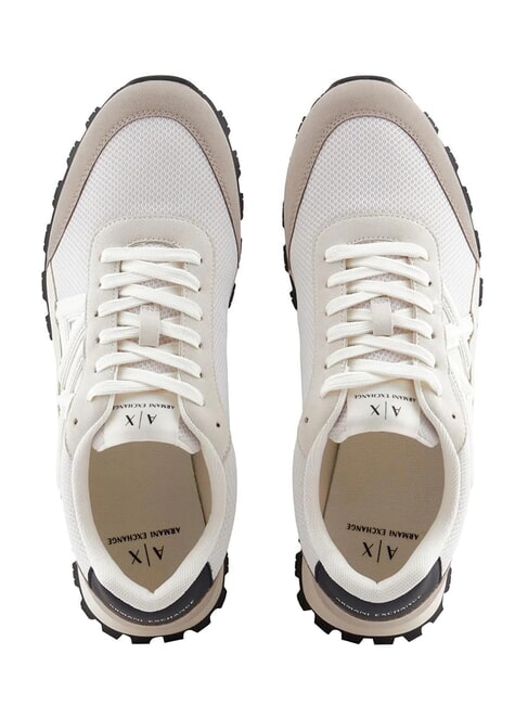 A|X Zapatillas plaza gris topo + blanco roto - Zapatos Hombre