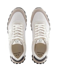 ARMANI EXCHANGE A|X Zapatillas plaza gris topo + blanco roto - Zapatos Hombre - 4