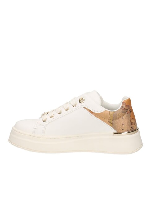 GEO JUNIOR Zapatillas con cordones joya Blanco / Geo Beige - Zapatos Mujer