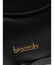 BRACCIALINI SOFIA Bolso de piel con pequeñas flores negro - Bolsos Mujer - 3