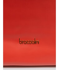 BRACCIALINI SOFIA Bolso bandolera de piel con pequeñas flores rojo - Bolsos Mujer - 3