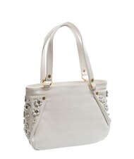 BRACCIALINI SOFIA Bolso bandolera de piel con pequeñas flores blanco - Bolsos Mujer - 2