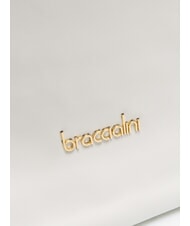 BRACCIALINI SOFIA Bolso bandolera de piel con pequeñas flores blanco - Bolsos Mujer - 5