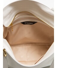 BRACCIALINI SOFIA Bolso bandolera de piel con pequeñas flores blanco - Bolsos Mujer - 6