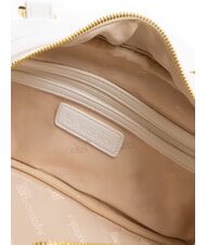 BRACCIALINI GISELLE Bolso baúl con logotipo metálico blanco - Bolsos Mujer - 5