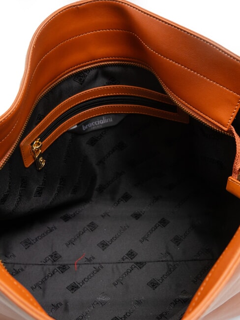 NORA Bolso hobo de cuero marrón - Bolsos Mujer