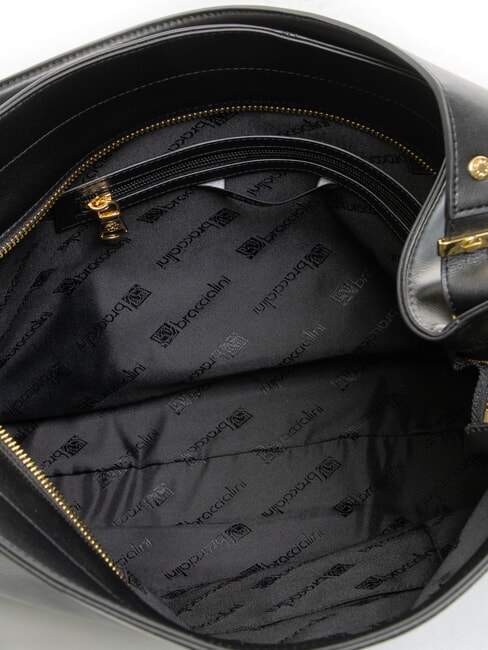 NORA Bolso hobo de cuero negro - Bolsos Mujer