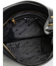 BRACCIALINI NORA Bolso hobo de cuero negro - Bolsos Mujer - 4