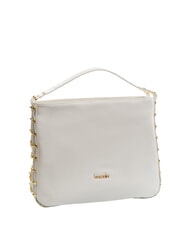 BRACCIALINI NORA Bolso hobo de cuero blanco - Bolsos Mujer - 2