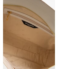 BRACCIALINI NORA Bolso hobo de cuero blanco - Bolsos Mujer - 5