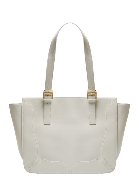 HELLEN Bolsa de compras de cuero blanco - Bolsos Mujer
