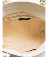 BRACCIALINI HELLEN Bolsa de compras de cuero blanco - Bolsos Mujer - 5