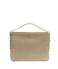 BRACCIALINI NORA Bolso hobo de cuero beige - Bolsos Mujer - 4