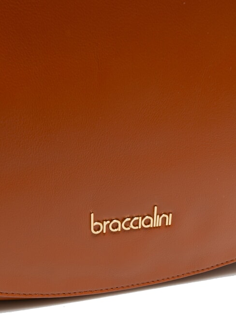 NORA Bolso de hombro de piel marrón - Bolsos Mujer