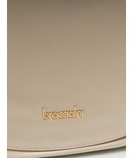 BRACCIALINI NORA Bolso de hombro de piel beige - Bolsos Mujer - 3
