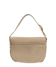 BRACCIALINI NORA Bolso de hombro de piel beige - Bolsos Mujer - 4