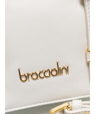 BRACCIALINI GRETA Bolso pequeño de piel blanco - Bolsos Mujer - 3