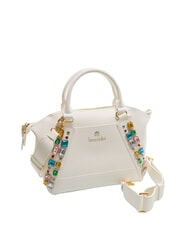 BRACCIALINI STONES Bolso ba&uacute;l con piedras de colores blanco - Bolsos Mujer - 2