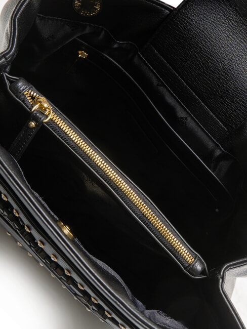 GISELLE Bolso de hombro con logo metálico negro - Bolsos Mujer