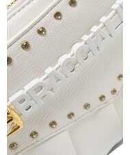 BRACCIALINI GISELLE Bolso de hombro con logo y tachuelas blanco - Bolsos Mujer - 4