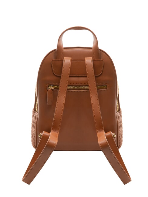 GINGER Mochila con patr&oacute;n acolchado marr&oacute;n - Bolsos Mujer