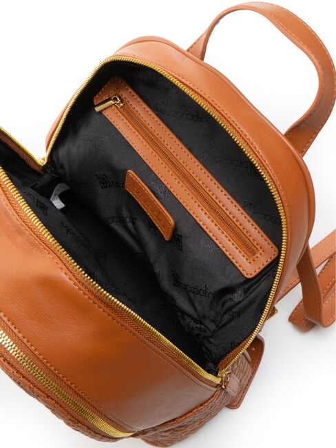 GINGER Mochila con patr&oacute;n acolchado marr&oacute;n - Bolsos Mujer