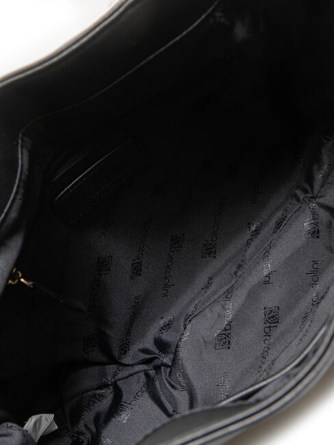 GINGER Bolso de hombro con solapa negro - Bolsos Mujer