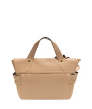 BRACCIALINI SOFIA Bolso de piel con flor beige - Bolsos Mujer - 3