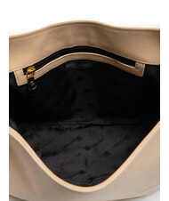 BRACCIALINI SOFIA Bolso de piel con flor beige - Bolsos Mujer - 4