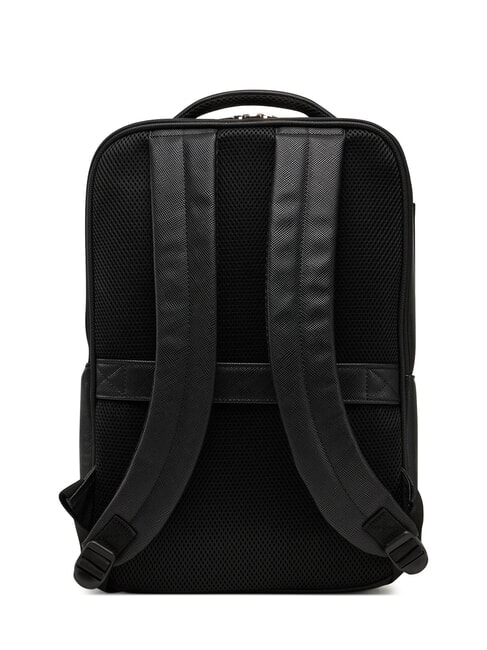 NOROM Mochila grande con estampado saffiano NEGRO - Bolsos Mujer