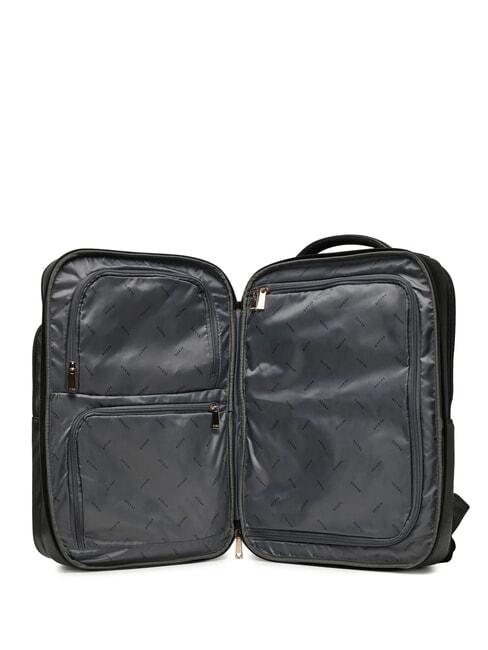 NOROM Mochila grande con estampado saffiano NEGRO - Bolsos Mujer