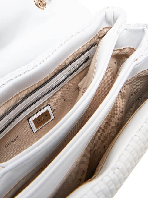 PHAEDRA Bolso de hombro tejido blanco - Bolsos Mujer