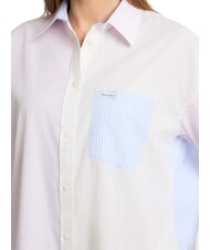 GUESS JEANS LS OVERSIVE POCKETS Camisa holgada de rayas rayas multicolores - Camisas - 3