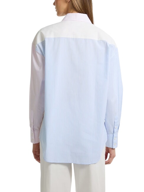 LS OVERSIVE POCKETS Camisa holgada de rayas rayas multicolores - Camisas