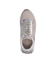 LIUJO EVELYN 915 Zapatillas con inserciones de logotipo beige/plata - Zapatos Mujer - 6
