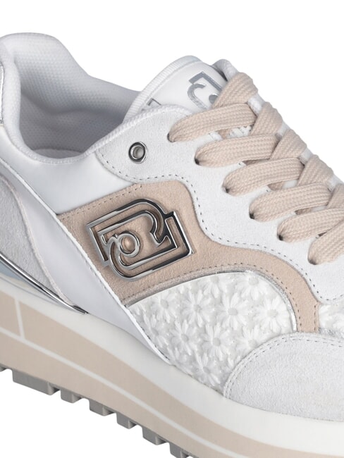 MAXI WONDER 73 Zapatillas con inserciones florales blanquecino - Zapatos Mujer