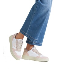 LIUJO ME 03 Snakers en piel y ante desnudo/blanco/guisante - Zapatos Mujer - 6
