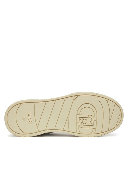 ME 03 Snakers en piel y ante desnudo/blanco/guisante - Zapatos Mujer