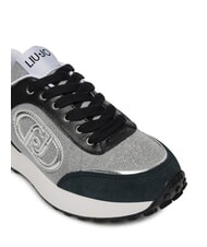 LIUJO LOLO 17 Zapatillas con purpurina lurex negro roto - Zapatos Mujer - 5