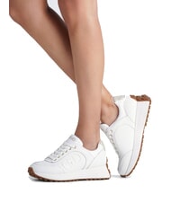 LIUJO LOLO 17 Zapatillas de piel con logo de perla blanco - Zapatos Mujer - 7