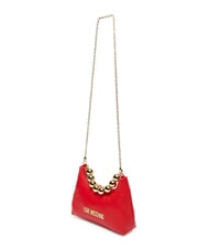 LOVE MOSCHINO CHAIN Mini bolso de mano, con bandolera ROJO - Bolsos Mujer - 3