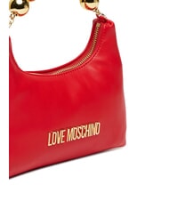 LOVE MOSCHINO CHAIN Mini bolso de mano, con bandolera ROJO - Bolsos Mujer - 4