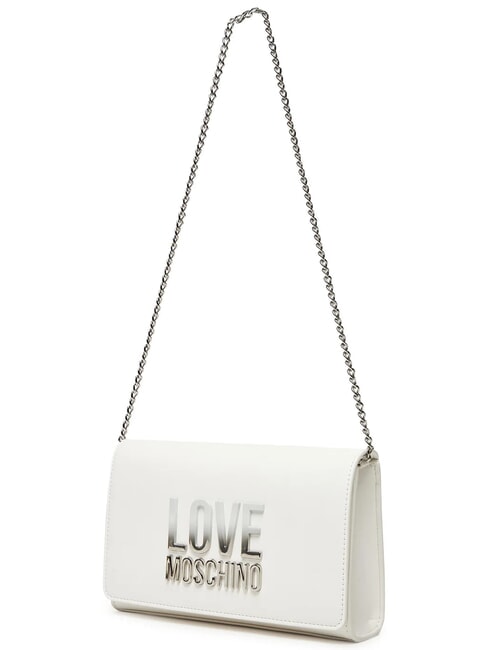 CHAIN Lettering Bolso de hombro blanco - Bolsos Mujer
