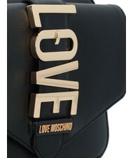 LOVE MOSCHINO VERTICAL LOGO Mini bolso de hombro negro - Bolsos Mujer - 3