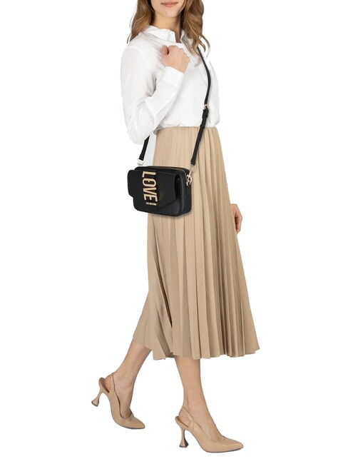 VERTICAL LOGO Mini bolso de hombro negro - Bolsos Mujer