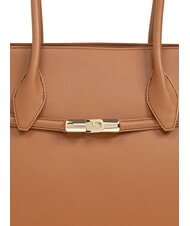 FURLA GOCCIA Bolso de hombro de piel brandy - Bolsos Mujer - 4