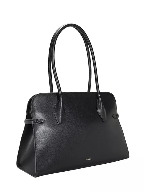GOCCIA Bolso de hombro de piel negro - Bolsos Mujer