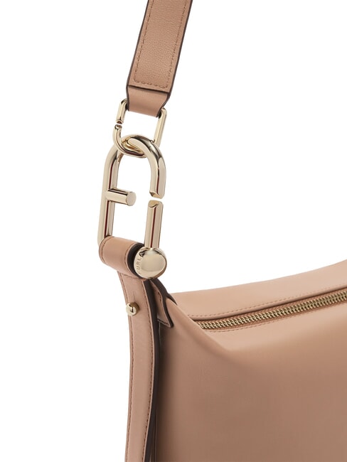 NUVOLA M Bolso de piel de doble portabilidad gris - Bolsos Mujer