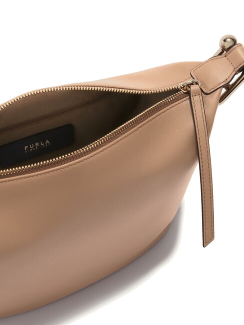 NUVOLA M Bolso de piel de doble portabilidad gris - Bolsos Mujer